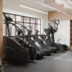 Artist's rendering of fitness center interior